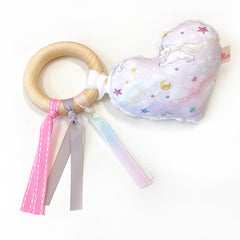 Teether Ring Sweet Unicorn Stars